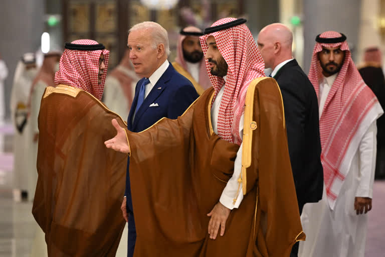 Bilateral meeting of US President Joe Biden with Saudi Crown Prince in Jeddah