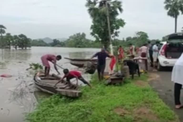 Godavari river water entered many villages of Odisha