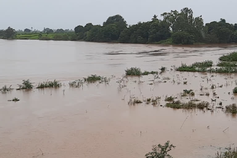 Decrease in the level of river Warna