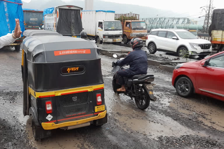 Traffic Jam On Thane Nashik Ghodbunder Road