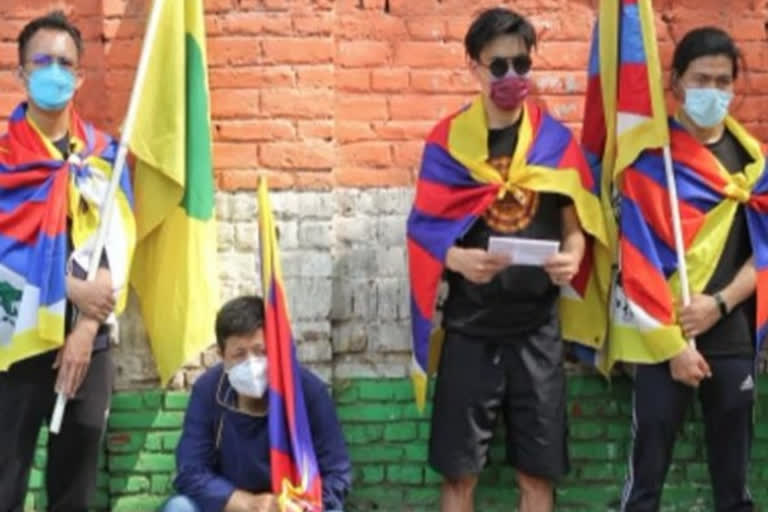 Several Tibetan organisations held massive protests in Himachal Pradesh's Dharamsala against China's repressive policies