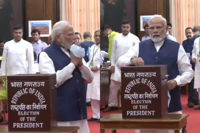 Presidential Polls: நாடாளுமன்றத்தில் வாக்களித்தார் பிரதமர் மோடி