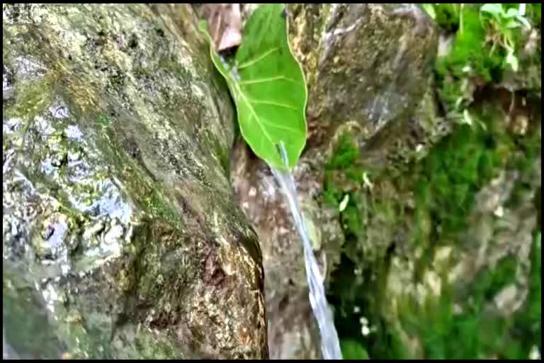 Waterfall on the Aravalli Mountains