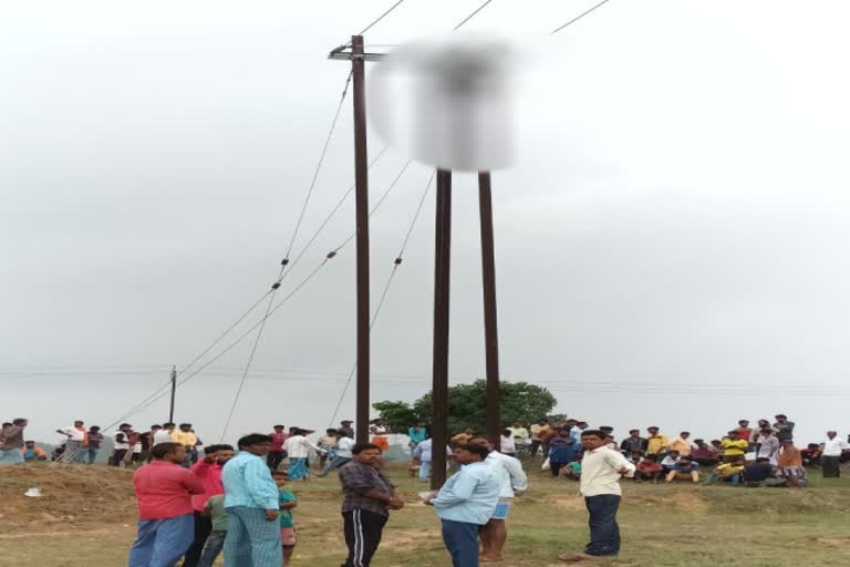 high voltage electricity pole