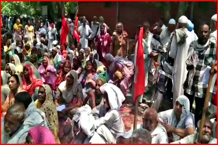 Pension Holders Protest in Yamunanagar