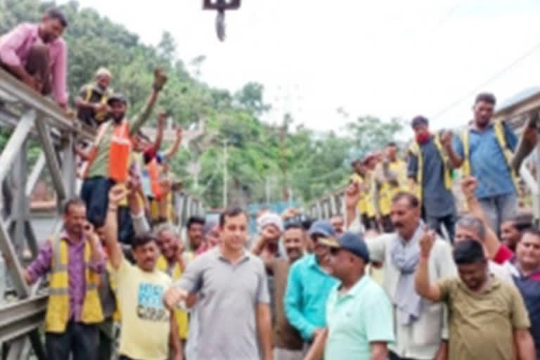 Upgraded Bailey bridge in Ramban, GREF relaunch bridge in 30 hours