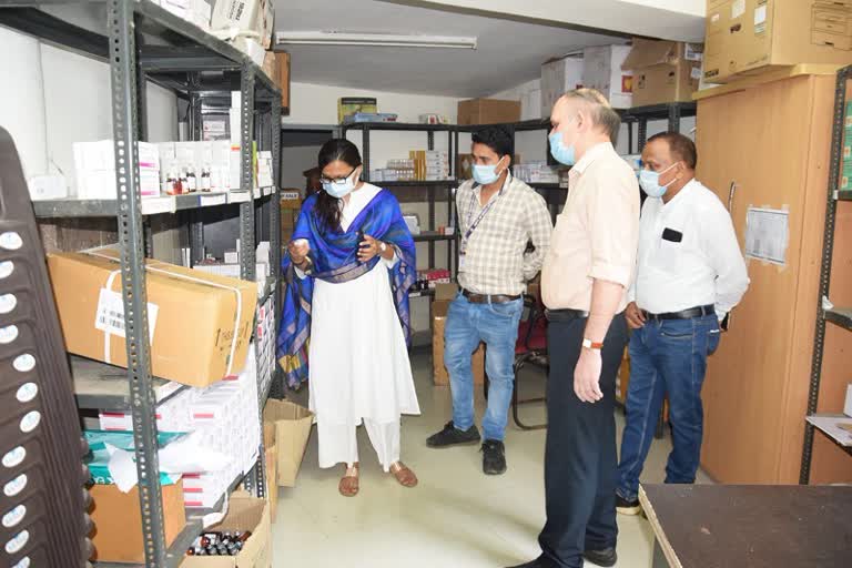 Surprise inspection of GPM collector in district hospital