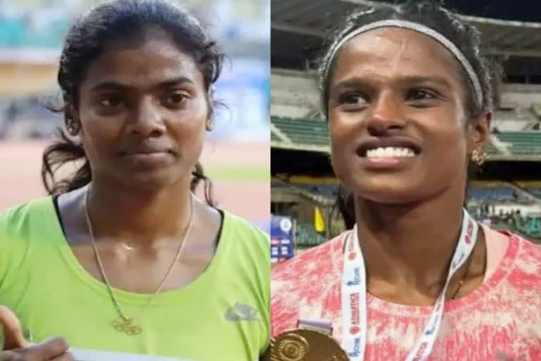 Commonwealth Games 2022  Sprinter S Dhanalakshmi  Jumper Aishwarya Babu  dope test  राष्ट्रमंडल एथलेटिक्स टीम  धनलक्ष्मी और ऐश्वर्य डोप टेस्ट में फेल  Commonwealth Games  खेल समाचार  Sports News