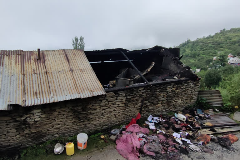 House burnt in Gharath village