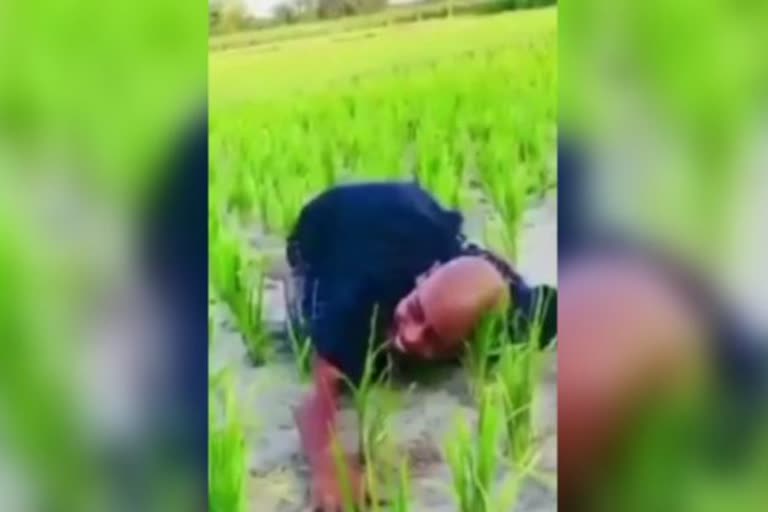 किसान का वीडियो वायरल