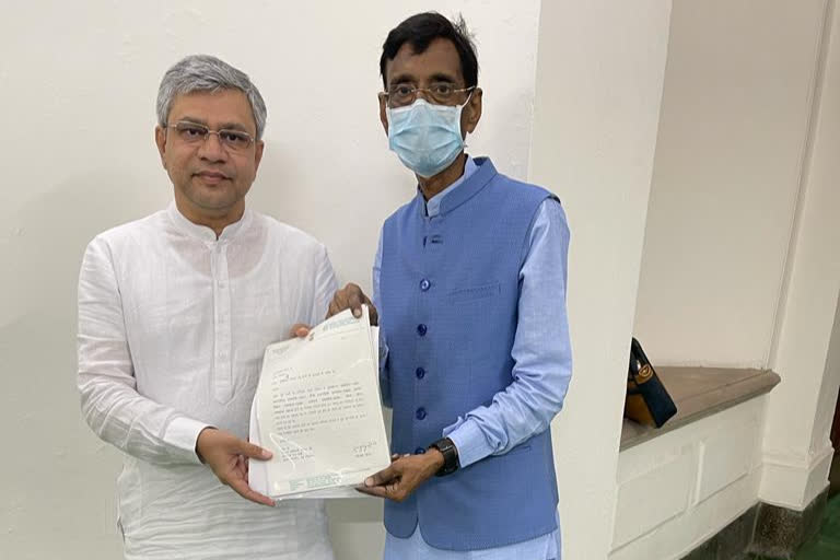 MP Sanjay Seth met Railway Minister Ashwini Vaishnav