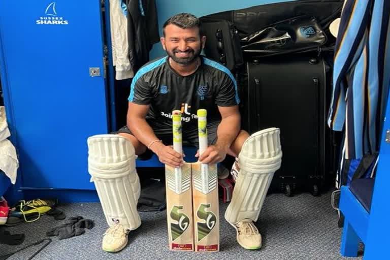 Cheteshwar Pujara double hundred, Pujara double hundred for Sussex, Pujara innings at County, Cheteshwar Pujara century