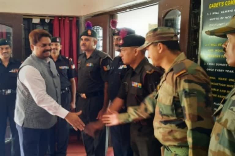 Mauritania Country Ambassador Anjani Kumar visits Jharkhand NCC Battalion in Ranchi