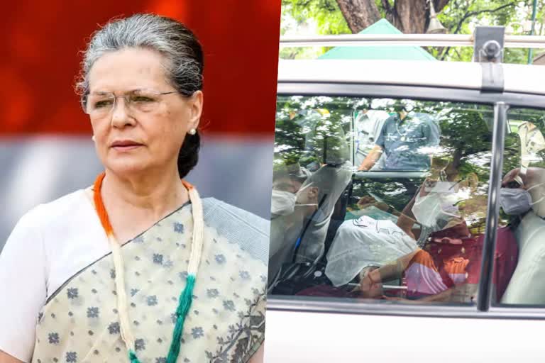 national herald case latest  sonia before ed  sonia gandhi ed questioning  sonia gandhi appears before ed  ed question sonia gandhi  sonia gandhi national herald case  സോണിയ ഗാന്ധി ഇഡിക്ക് മുന്‍പില്‍  സോണിയ ഗാന്ധി നാഷണല്‍ ഹെറാള്‍ഡ് കേസ്  സോണിയ ഗാന്ധി പുതിയ വാര്‍ത്ത  സോണിയ ഗാന്ധി ഇഡി ചോദ്യം ചെയ്യല്‍  സോണിയ ഗാന്ധി നാഷണല്‍ ഹെറാള്‍ഡ് കേസ് ചോദ്യം ചെയ്യല്‍  ഇഡിക്ക് മുന്‍പില്‍ ഹാജരായി സോണിയ ഗാന്ധി