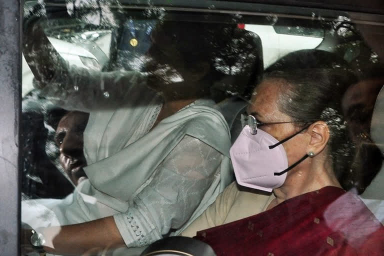 Sonia Gandhi leaves from ED office