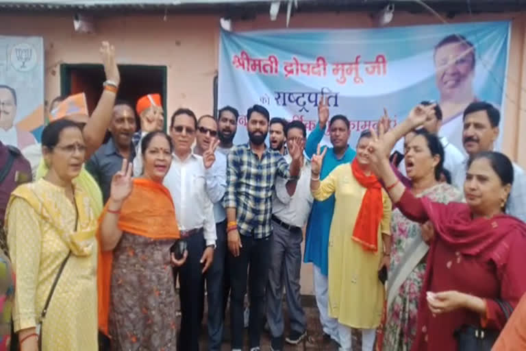 Celebrations in Uttarakhand on Draupadi Murmu winning the presidential election