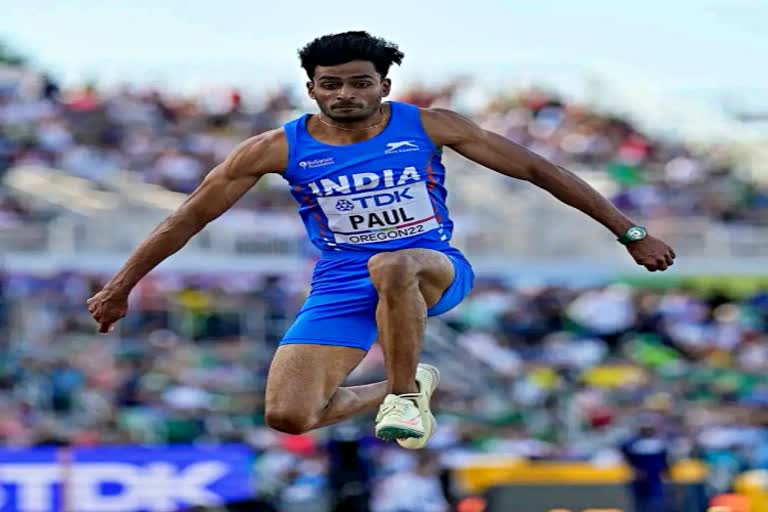 Athletics  World Athletics Championships  Eldhose Paul  Triple jumper  rohit yadav  रोहित यादव  वर्ल्ड एथलेटिक्स चैंपियनशिप  फाइनल के लिए क्वालिफाई  एल्डोस पाउल