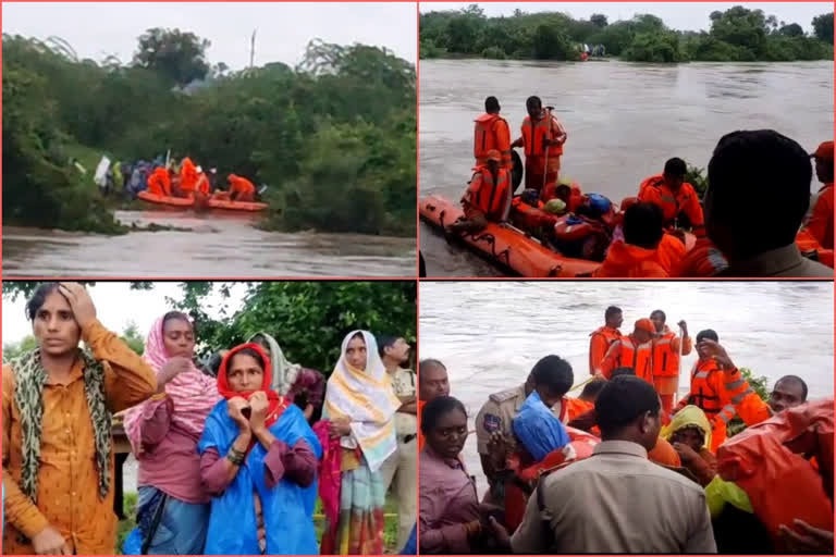 Labours Stuck in Flood