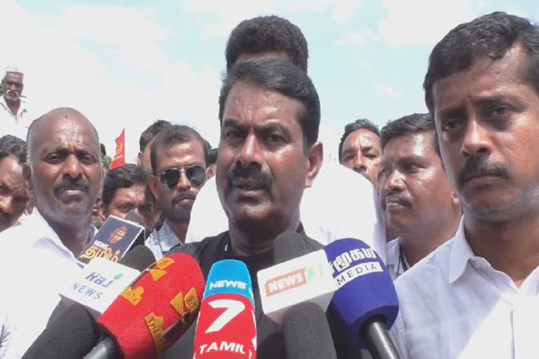 “மின்கட்டண உயர்வில் பாஜகவும்,திமுகவும் நாடகமாடுகிறது” - சீமான்