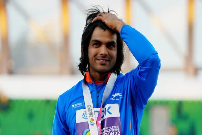 It s a great honour to win the World Championships says Neeraj Chopra  Neeraj Chopra  Neeraj Chopra on World Championships silver medal  Neeraj Chopra win medal at World Championships  ലോക ചാമ്പ്യൻഷിപ്പിലെ വെള്ളി നേട്ടത്തില്‍ സംതൃപ്‌തനെന്നും നീരജ്  നീരജ് ചോപ്ര  ലോക അത്‌ലറ്റിക്‌സ് ചാമ്പ്യന്‍ഷ്