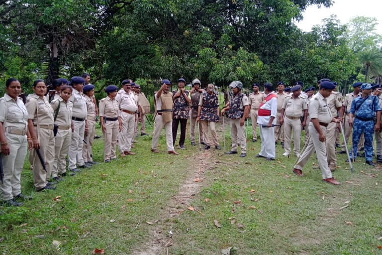 अतिक्रमण हटाने गई पुलिस टीम पर हमला