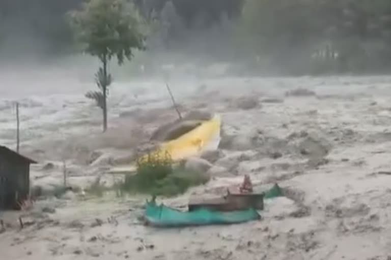 Cloud Burst In Manali Himachal Pradesh