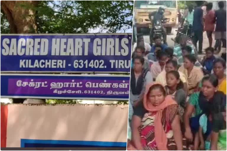 Class 12 girl student dies by suicide in TN  Plus two student committed to suicide in school hostel Tiruvallur  Tmilnadu Tiruvallur Suicide  suicide of plus two student reported from Tamilnadu  തമിഴ്‌നാട്ടില്‍ പ്ലസ് ടു വിദ്യാർഥിനി ഹോസ്‌റ്റലില്‍ തൂങ്ങിമരിച്ചു  കള്ളക്കുറിച്ചിക്ക് സമാനമായി തിരുവള്ളൂരില്‍ വിദ്യാർഥിനി ആത്മഹത്യ ചെയ്‌തു  പ്ലസ് ടു വിദ്യാർഥിനി ആത്മഹത്യ ചെയ്‌തു