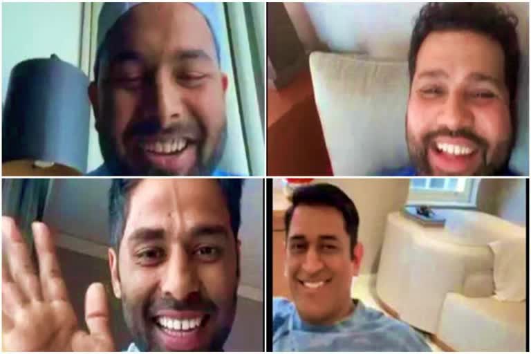 MS Dhoni's Cameo During Rishabh Pant's Instagram Live With Rohit Sharma, Suryakumar Yadav