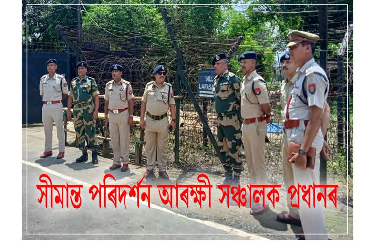 dgp-bhaskar-jyoti-mahanta-visit-indo-bangla-border-at-karimganj