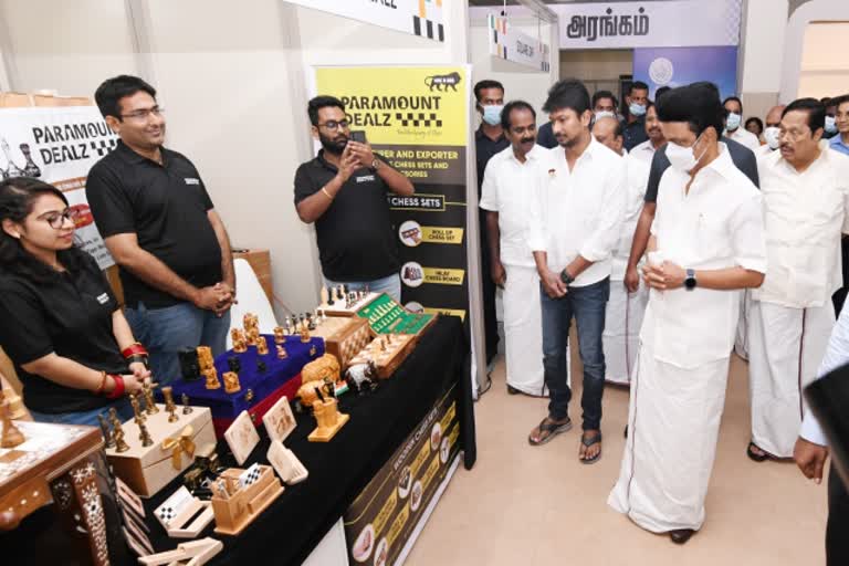 cm stalin meets chess olympiad athletes  stalin inspect mamallapuram olympiad place  44th chess olympaid  chess olympaid  வீரர்களுடன் முதலமைச்சர் ஸ்டாலின் கலந்துரையாடல்  செஸ் ஒலிம்பியாட்  44ஆவது செஸ் ஒலிம்பியாட்  செஸ் ஒலிம்பியாட் வீரர்களுடன் முதலமைச்சர் ஸ்டாலின் கலந்துரையாடல்