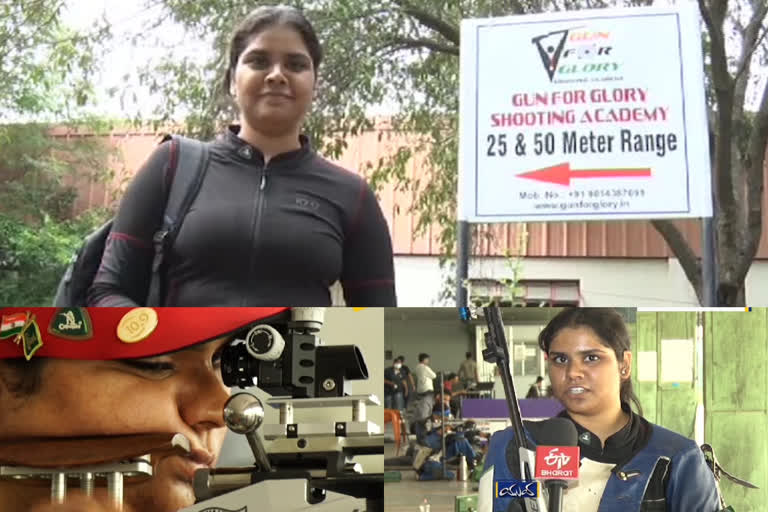 special story on  Rifle shooter Surabhi Bhardwaj from hyderabad