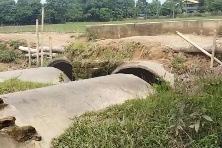 Broken culvert