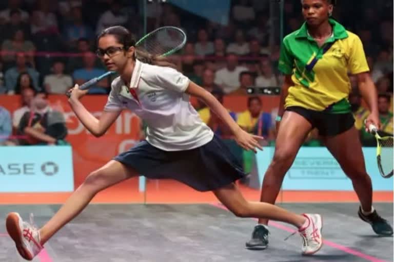 commonwealth games  Anahat Singh  Anahat Singh India s youngest athlete in commonwealth games 2022  കോമണ്‍വെല്‍ത്ത് ഗെയിംസ്‌  കോമണ്‍വെല്‍ത്ത് ഗെയിംസില്‍ അനാഹത് സിങ്ങിന് വിജയത്തുടക്കം  അനാഹത് സിങ്  സ്ക്വാഷ് താരം അനാഹത് സിങ്