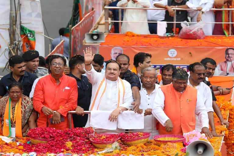 JP Nadda Road Show in Patna