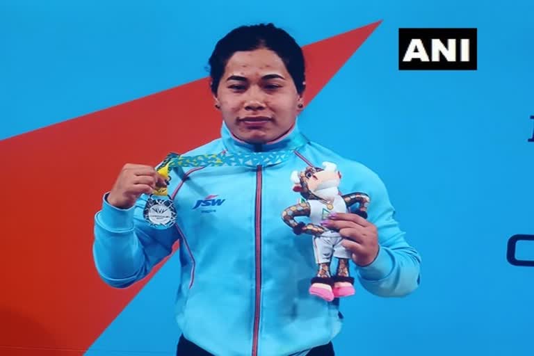 CWG 2022  കോമണ്‍വെല്‍ത്ത് ഗെയിംസ്  CWG Bindyarani Devi Wins Silver Weightlifting  ഭാരോദ്വഹനത്തില്‍ ബിന്ധ്യറാണിക്ക് വെള്ളി  ഇന്ത്യയ്‌ക്ക് നാലാം മെഡല്‍  BINDYARANI DEVI  Bindyarani Devi Wins Silver In Womens 55kg Weightlifting  Common wealth games 2022  indian medal list  birmingham 2022