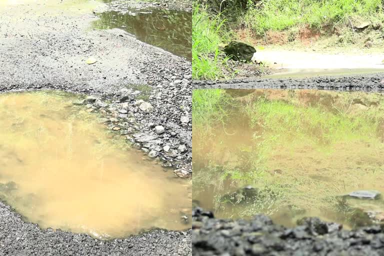 Nedunkandam Kallar parallel road  gutters on road in three months  Public works department  നെടുങ്കണ്ടം കല്ലാര്‍ സമാന്തര പാതയിൽ ഗട്ടറുകൾ  റോഡ് പൊളിഞ്ഞ് ഗട്ടറുകൾ  പൊതുമരാമത്ത് വകുപ്പ് റോഡ് നിർമാണം