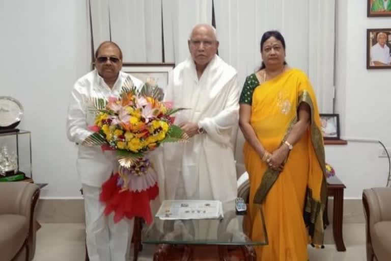 BJP Parishad candidate Chinchansur met BSY