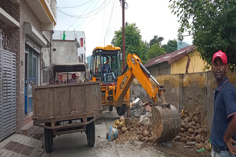 Encroachment removal campaign in Srinagar