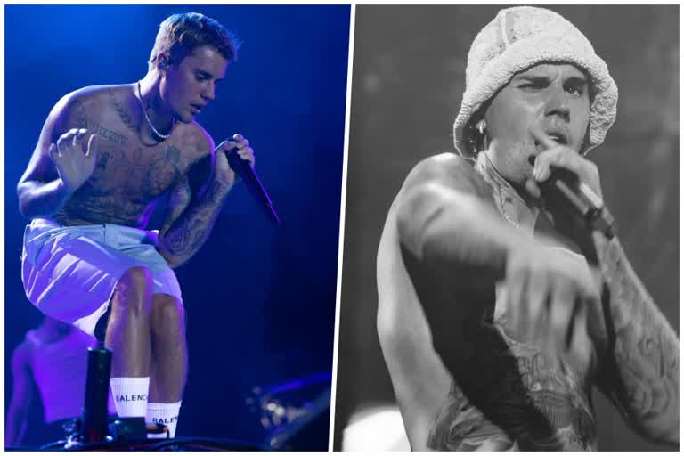 Justin Bieber performs for first time  Justin Bieber diagnosed with Ramsay Hunt syndrome  Justin Bieber back to stage  സ്‌റ്റേജില്‍ മടങ്ങിയെത്തി ജസ്‌റ്റിന്‍ ബീബര്‍  ജസ്‌റ്റിന്‍ ബീബര്‍