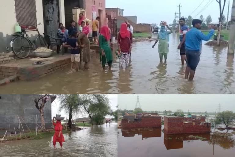 Villages submerged in Hisar after rain