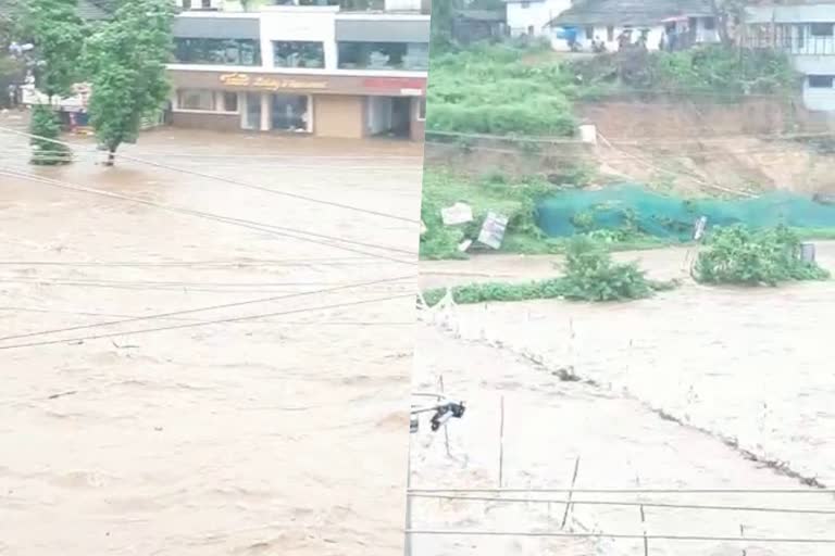 Landslides in kannur places due to heavy rain  Heavy rain fall Kannur  holiday for educational institutions  കണ്ണൂരിലും കനത്ത മഴ  കണ്ണൂര്‍ ജില്ലയില്‍ രണ്ടിടത്ത് ഉരുള്‍പൊട്ടി  വിദ്യാഭ്യാസ സ്ഥാപനങ്ങള്‍ക്ക് അവധി