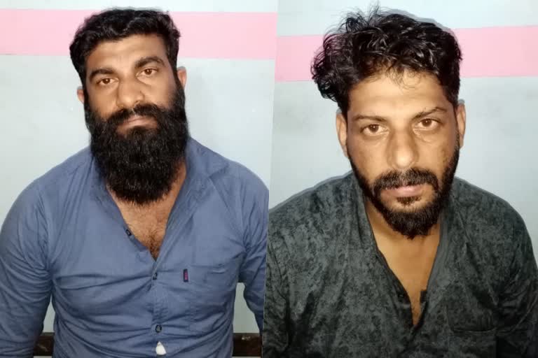 pathanmthitta police night patrol intercepted  two people attacking police pathanamthitta  ranni placheri youngsters attacking police  ranni placheri  നൈറ്റ്‌ പട്രോളിങ് സംഘത്തിന്‍റെ വാഹനം നശിപ്പിച്ചു  രതീഷ് ചന്ദ്രന്‍ നായര്‍ തോമസ് വര്‍ഗീസ് അറസ്‌റ്റിൽ  റാന്നി പ്ലാച്ചേരി