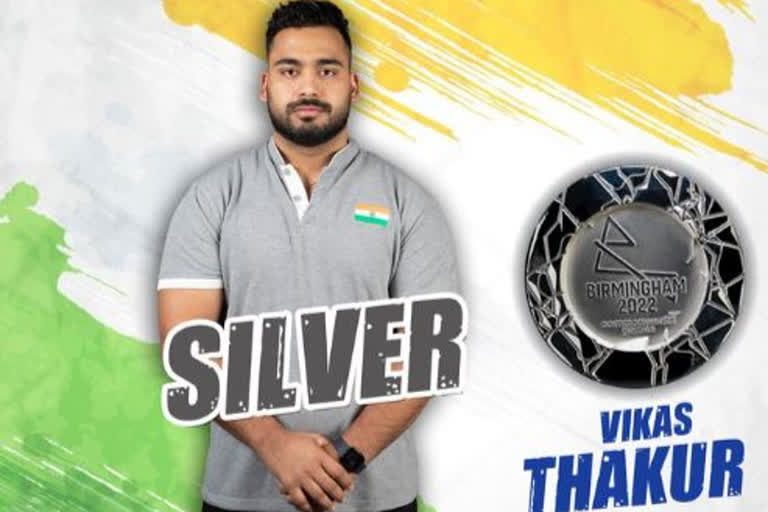 CWG 2022: India's Vikas Thakur wins silver in men's 96kg Final