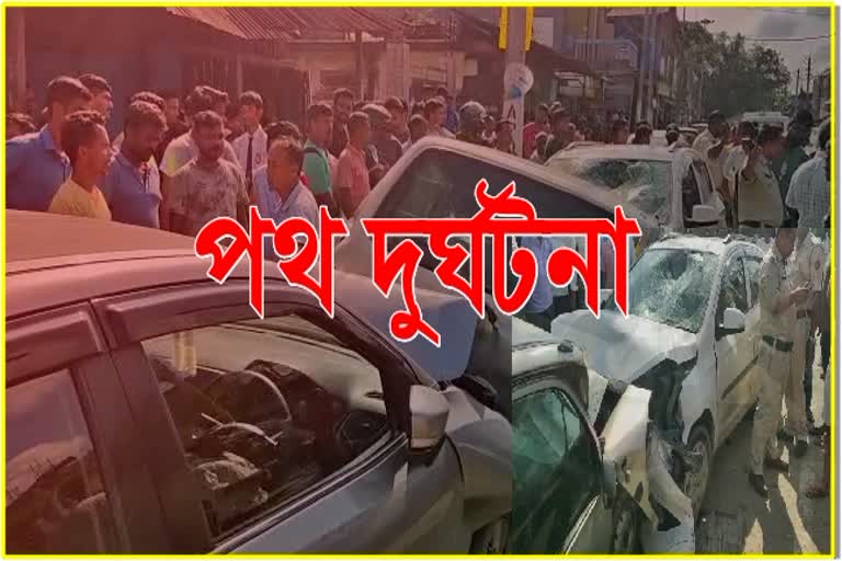 Road accident at Naharkatia