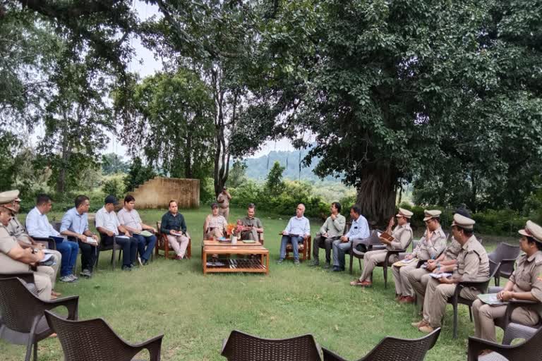 Meeting in Jhirna Range of Corbett Tiger Reserve