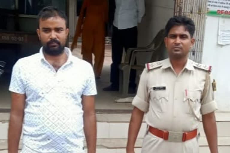 one-accused-arrested-from-deoghar-for-threatening-jamui-sp-shaurya-suman-over-phone