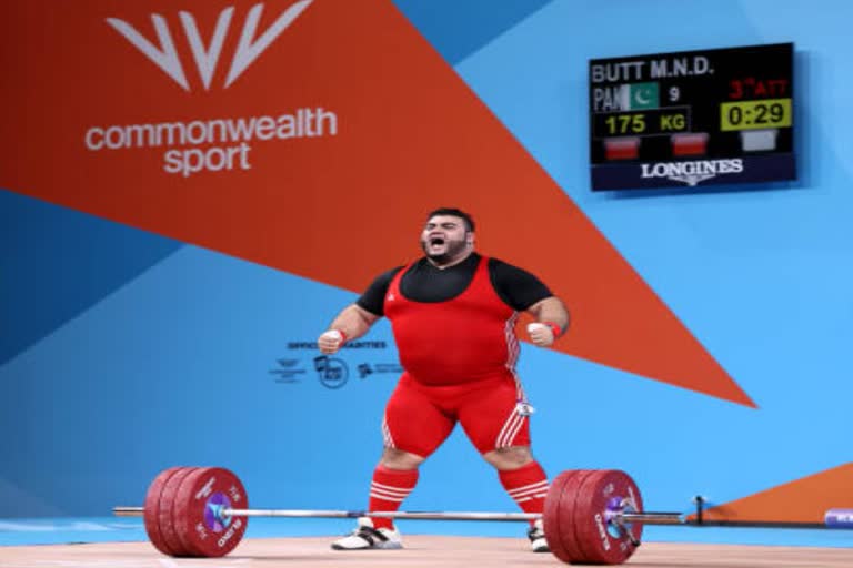 Etv BharatCWG 2022, weightlifter Nooh Dastagir Butt wins first gold medal for Pakistan