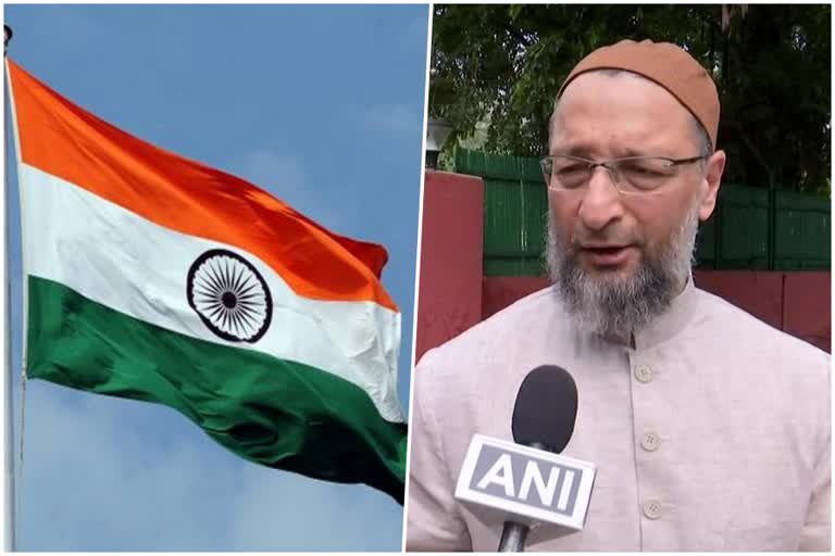 AIMIM Chief Owaisi asks Centre to clear views on three colours in National Flag