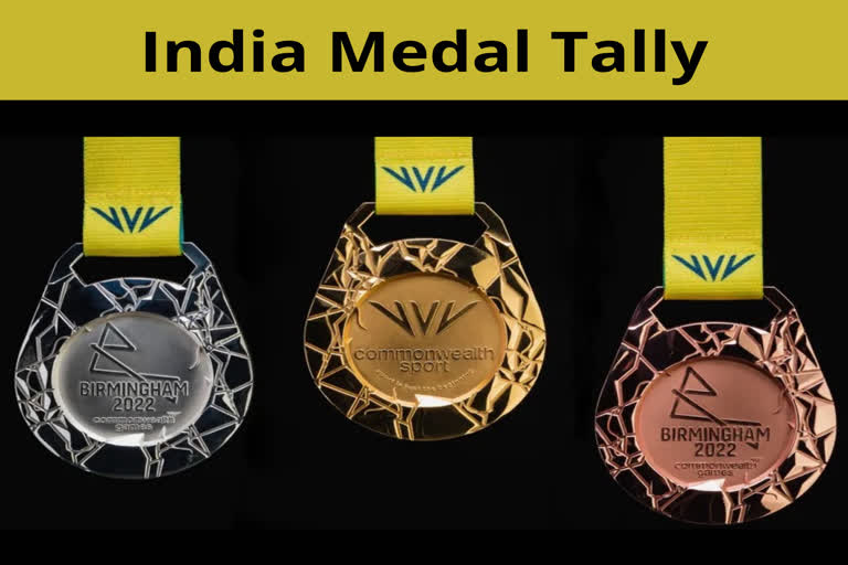 Commonwealth Games 2022  CWG 2022  CWG 2022 Medal Tally  India retains seventh place in CWG 2022  कॉमनवेल्थ गेम्स 2022 में सातवें स्थान पर बरकरार है भारत  कॉमनवेल्थ गेम्स 2022  बर्मिंघम