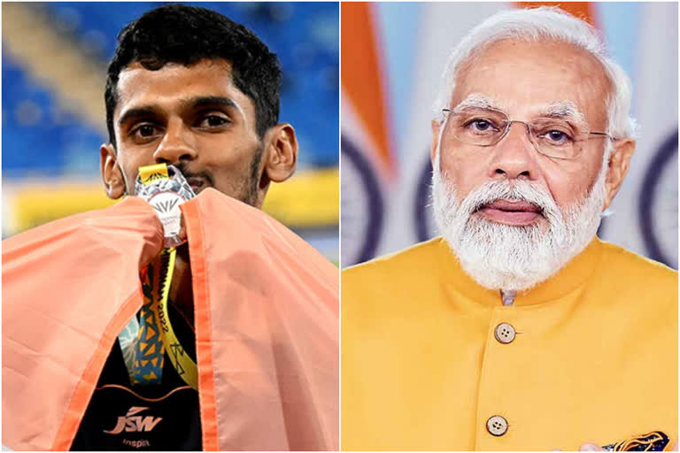 Narendra Modi congratulates Murali Sreeshankar  Murali Sreeshankar  M Sreeshankar  Sreeshankar wins silver in long jump at CWG  ശ്രീശങ്കറിനെ അഭിനന്ദിച്ച് പ്രധാനമന്ത്രി നരേന്ദ്ര മോദി  നരേന്ദ്ര മോദി ട്വിറ്റര്‍  Narendra Modi twitter  CWG 2022  commonwealth games  കോമൺ‌വെൽത്ത് ഗെയിംസില്‍ ശ്രീശങ്കറിന് വെള്ളി  എം ശ്രീശങ്കര്‍  മുരളി ശ്രീശങ്കര്‍